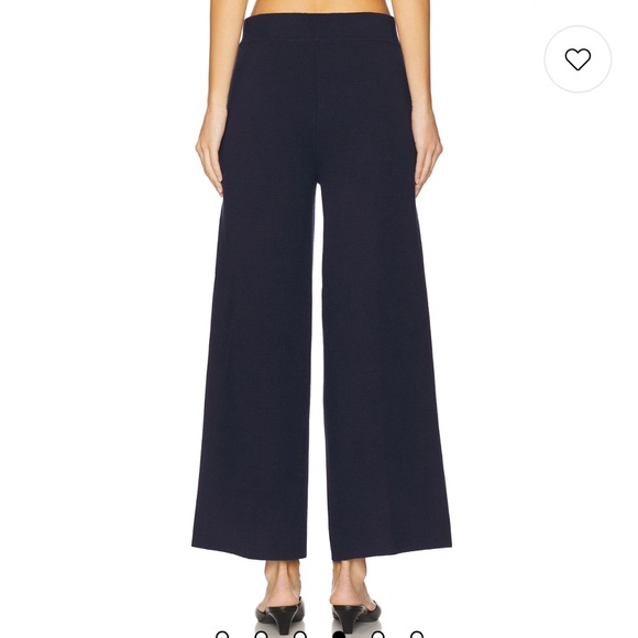 L'AGENCE Navy Wide-Leg Pants Madrid - Picture 4 of 9